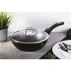 High-Quality Black and Silver Stainless Steel Pan