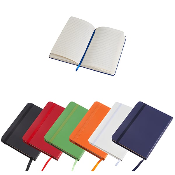 A6 Business Notebook with Hard PU Cover - 80 Pages