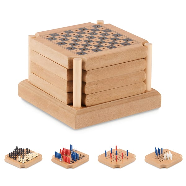 Cork & MDF Game Coaster Set