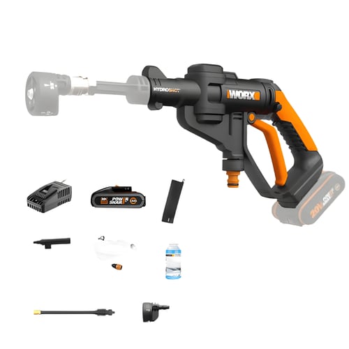 מכשיר שטיפה בלחץ גבוה נטען WORX - כולל אביזרים וסוללה