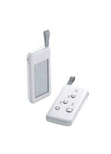 בנק סוללות 12000mAh עם תאורת חירום לד חזקה וכבלים מובנים