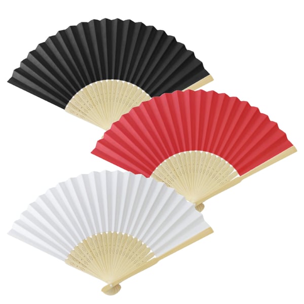 Elegant Bamboo and Paper Hand Fan