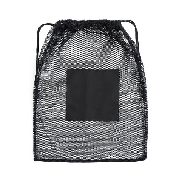 Black Mesh Laundry Bag for Soldiers and Travelers 55x45 cm
