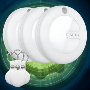 מארז חיישני איתור MiTag מאושר Apple עם נרתיק עור