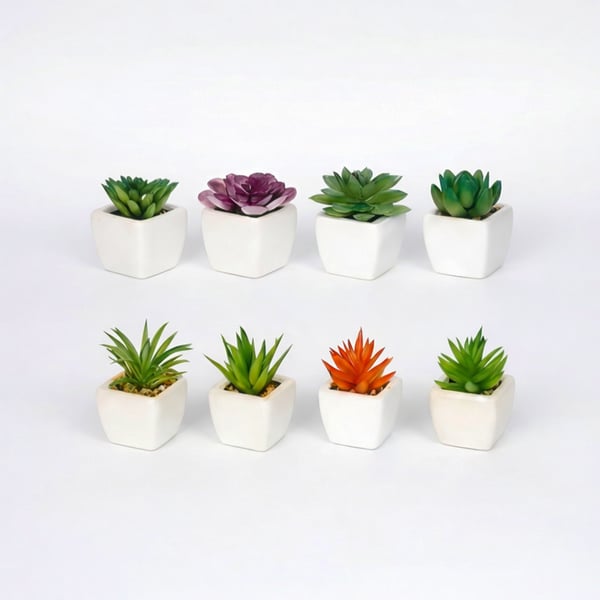 עציץ קקטוס מלאכותי דקורטיבי מרענן לחלל הבית