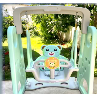 נדנדת ילדים ניידת להרכבה קלה לבית, חצר או מרפסת