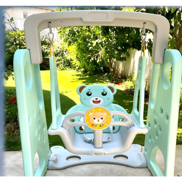 נדנדת ילדים ניידת להרכבה קלה לבית, חצר או מרפסת