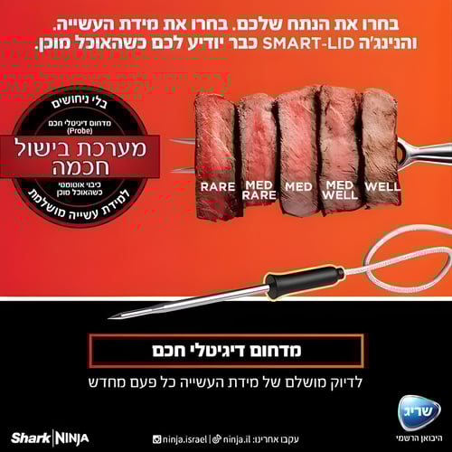 נינג’ה סמארט ליד 17 ב-1 עם מכסה חכם