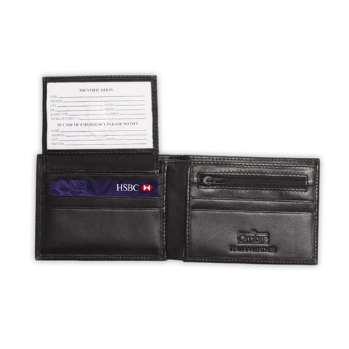 ארנק עור יוקרתי מבית Ombre עם הגנת RFID