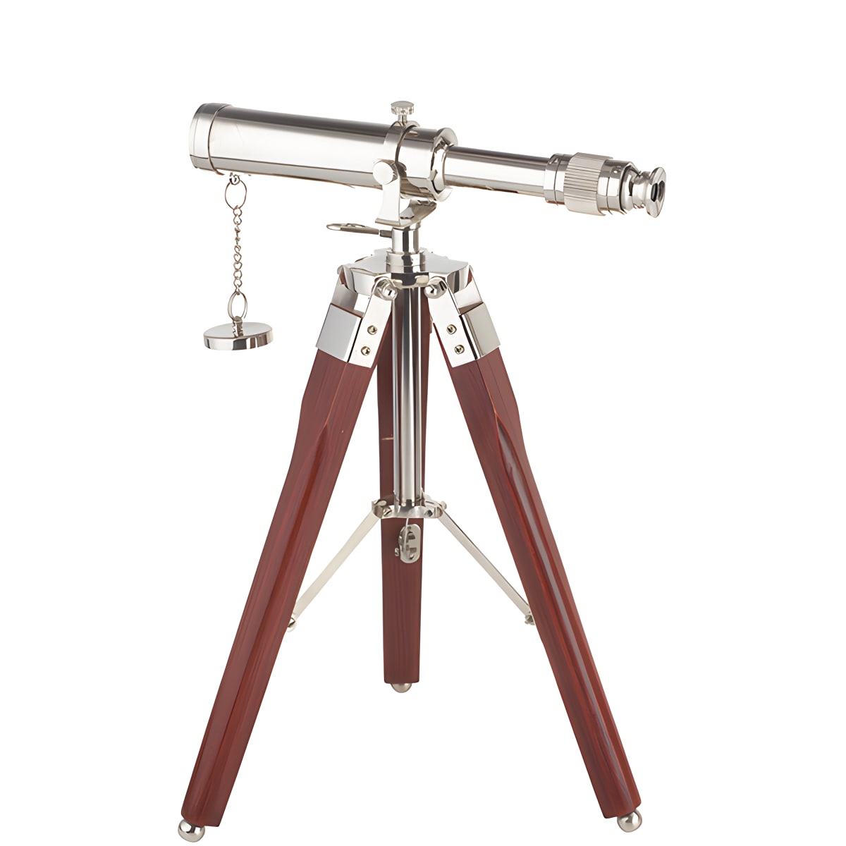טלסקופ ענתיק יוקרתי עם חצובת טריפוד מתכווננת
