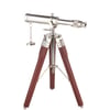 טלסקופ ענתיק יוקרתי עם חצובת טריפוד מתכווננת