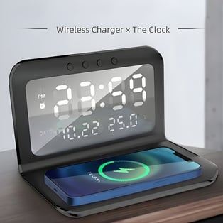 Wireless Charger with Integrated Digital Clock