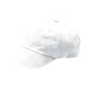 כובע כותנה 6 חלקים – לידס - לבן