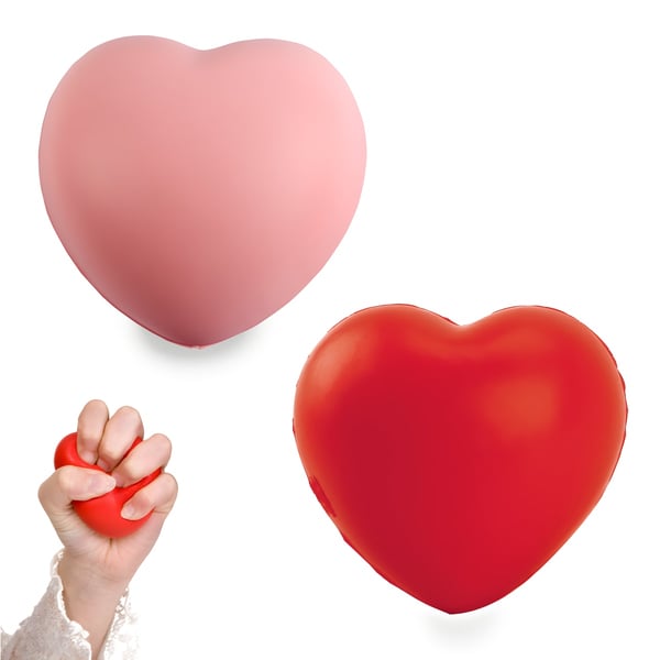 Heart-Shaped PU Stress Ball – Hearty