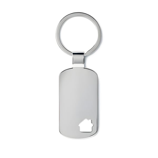 House Key with Metal Keyring