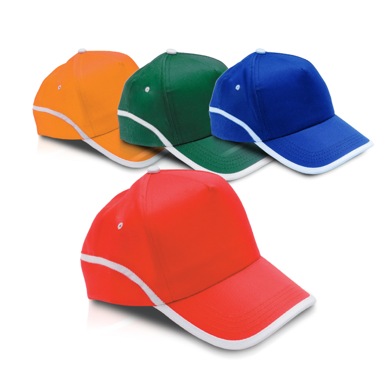 כובע מצחיה 5 פאנל ורונה - 100% כותנה עם סגר סקוץ’