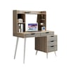 Modern Desk with Shelving and Drawers