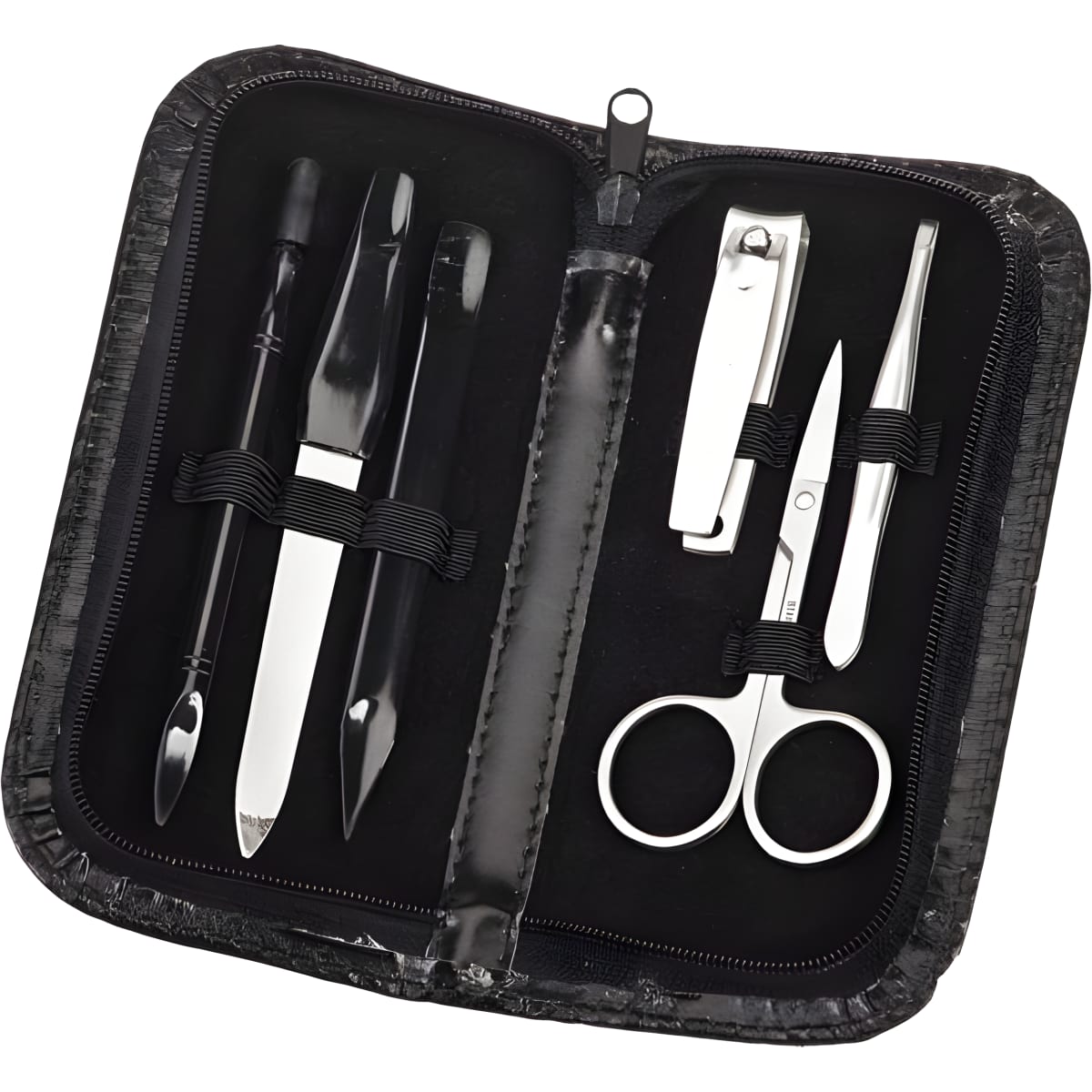 סט מניקור ומברשות איפור בנרתיק יוקרתי – נטלי