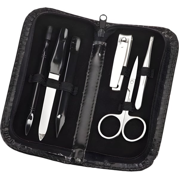 Luxury Manicure and Makeup Brush Set in Elegant Pouch – Natalie