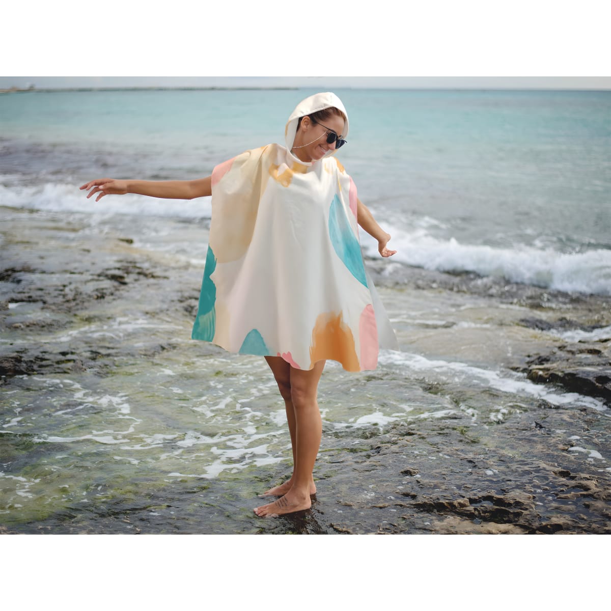 מגבת פונצ'ו שכמיה איכותית למבוגרים