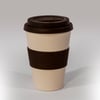 Reusable Bamboo Cup with Silicone Sleeve and Lid