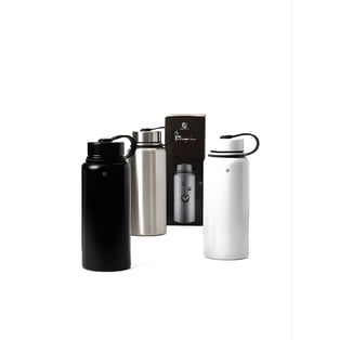 Silver Stainless Steel Thermos 550ml - Polo Swiss Atlantis
