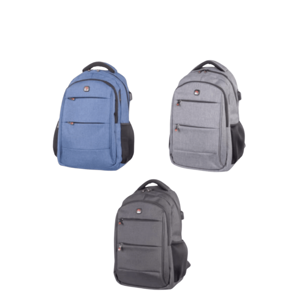 Luxury Laptop Backpack POLOSWISS LOGANO with Unique Silicone
