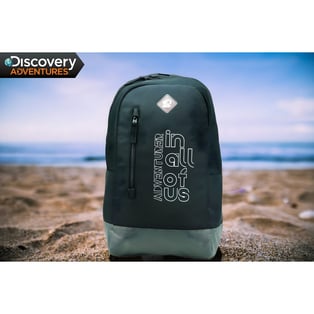 תיק גב דיסקברי: שחור בנפח 18 ליטר למחשב נייד