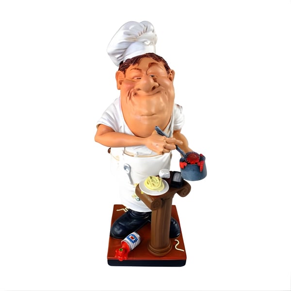 Large Chef Sculpture for Home Decor