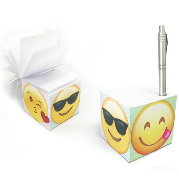 Colorful Memo Cube with Pen Holder