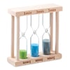 Wooden Hourglass Set with 3 Unique Timers