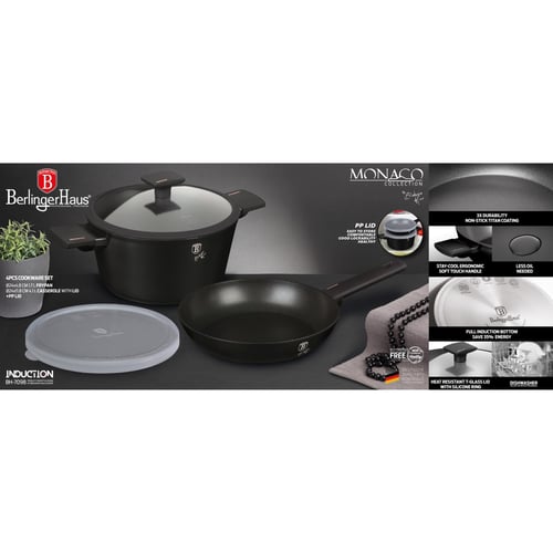 סט כלי בישול איכותי 4 חלקים Monaco