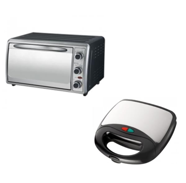 חבילת מטבח מושלמת: טוסטר אובן CROWN וטוסטר לחיצה Sauter