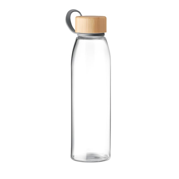 Elegant Glass Water Bottle with Wooden Cap