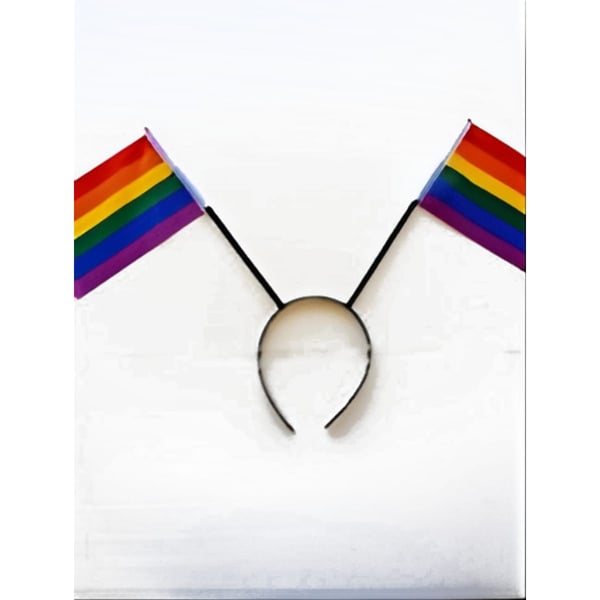 Adjustable Rainbow Flag Headband Antenna