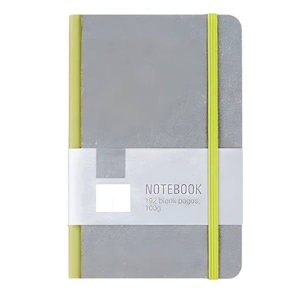Designer Notebook with Hard Cardboard Cover and Colorful Stripe