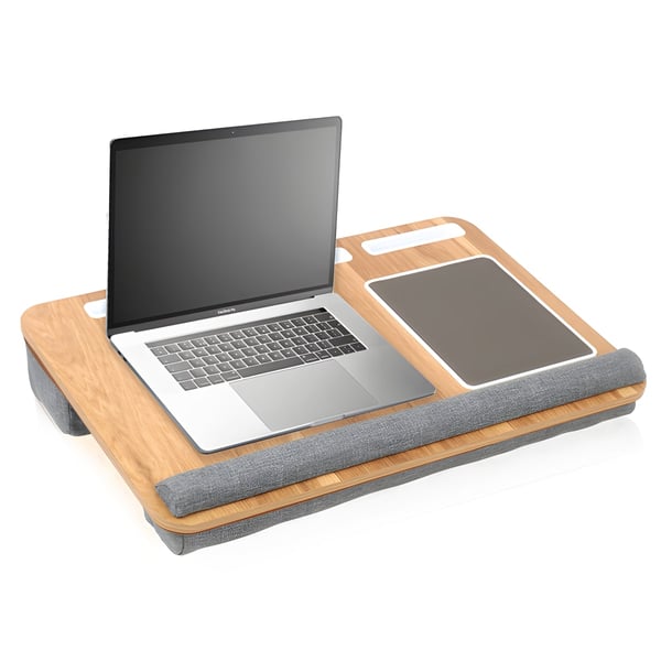 "זנקו" מגש במבוק יוקרתי למחשב נייד או טאבלט עם ריפוד