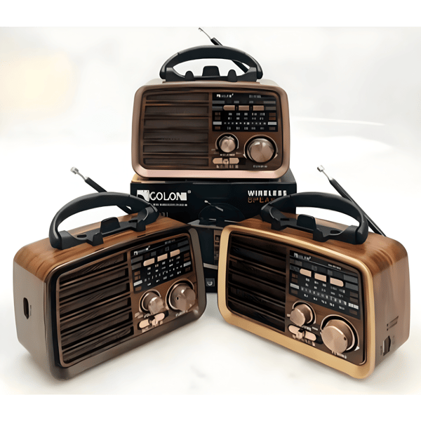 רדיו בלוטוס מעוצב בסגנון רטרו