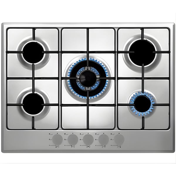 Stainless Steel 5-Burner Gas Cooktop MASIMO FIX 75 - Power and Performance