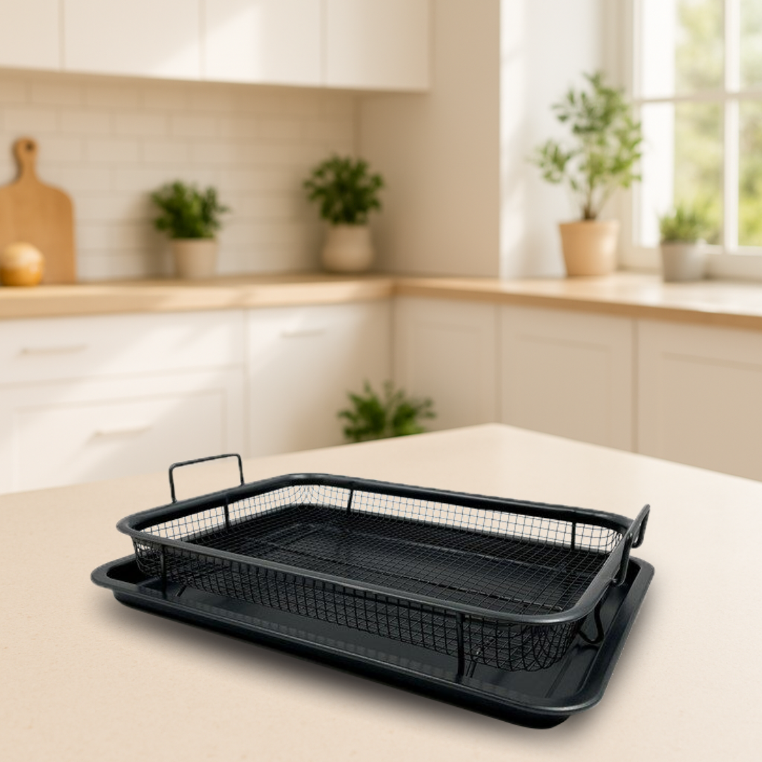 רשת טיגון עם מגש לסינון שמן 25*35 מסדרת Classic של Roso