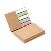 Eco-Friendly Recycled Paper Sticky Notes Set with Colorful Tabs