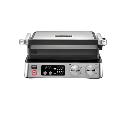 טוסטר גריל לחיצה דיגיטלי עוצמתי DELONGHI למשפחה