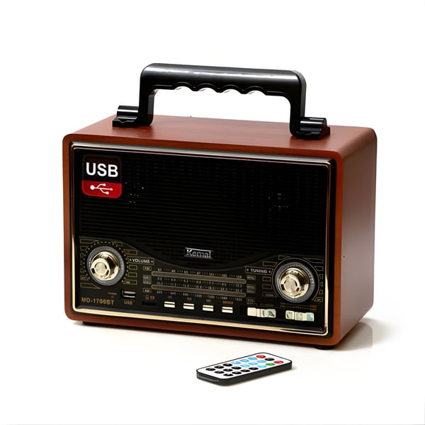 Vintage Portable Radio with USB Connection