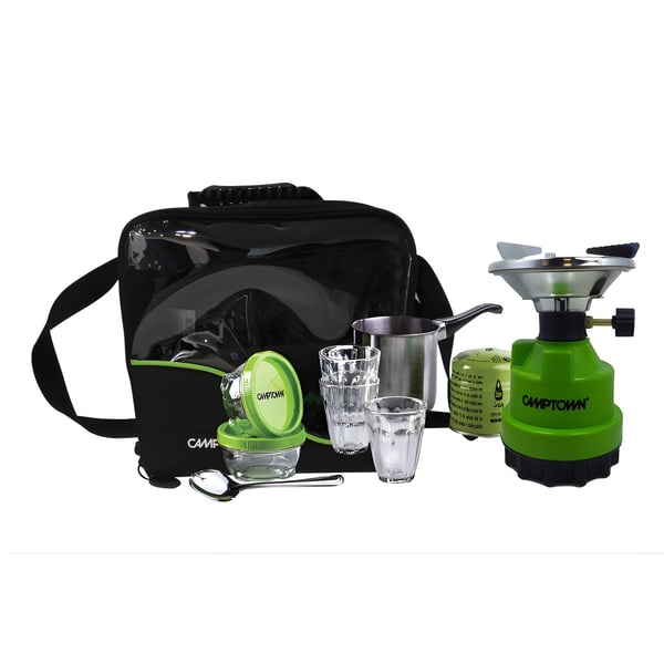 Deluxe Coffee Set for Backpackers in CAMPTOWN Side Bag