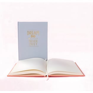 מחברת מעוצבת עם כריכת בד קשה - 128 עמודים