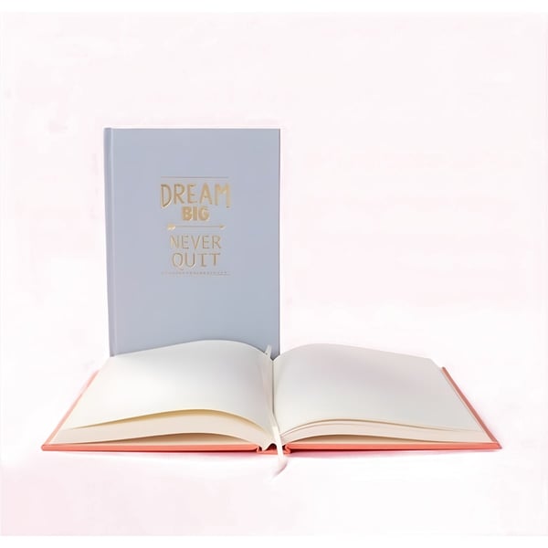 Stylish Notebook with Hard Fabric Cover - 128 Pages