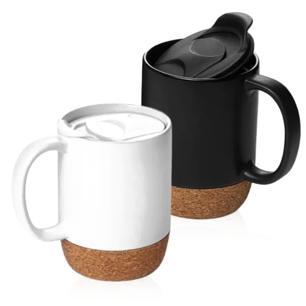 ספל קרמיקה עם חצי תחתית שעם - מתנה יוקרתית