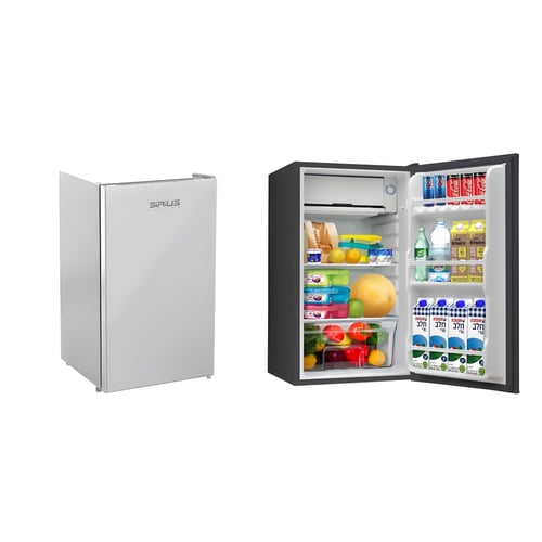 מקרר 90 ליטר עם דלת זכוכית מודרנית ומקפיא עליון - Sirius Living