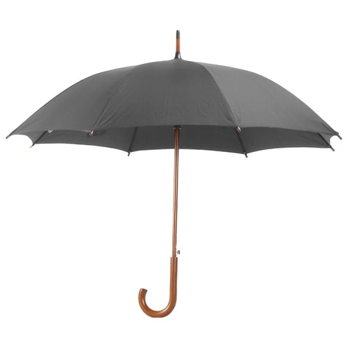 מטריה קלאסית 23 אינץ' עם ידית עץ - עמידה ברוחות