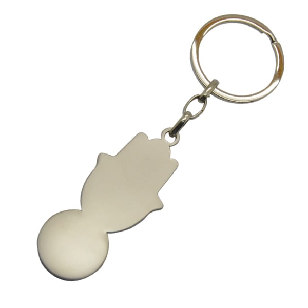 Silver Hamsa Keychain - Unique and Elegant Accessory